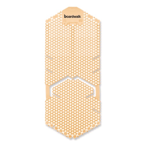 Toilet & Urinal Deodorizers | Boardwalk TSU-P-006I006I-25-AAS80 5.22 oz. Vertical Urinal Screen - Summer Sunshine Scent Yellow (6/Carton) image number 0