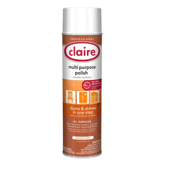 INDUSTRIAL CLEANING PRODUCTS | Claire 1000010974 18 oz. Aerosol Spray Multi Purpose Polish - Citrus Scent (12/Carton)
