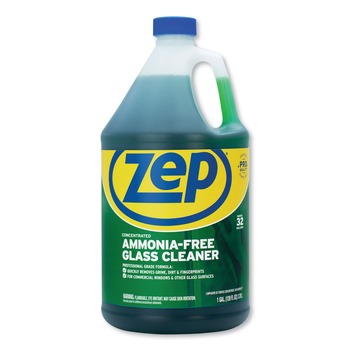 PRODUCTS | Zep Commercial ZU1052128 1 gal. Bottle Ammonia-Free Glass Cleaner - Pleasant Scent (4/Carton)