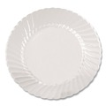 Plates | WNA RSCW101212 10.25 in. Diameter Classicware Plastic Dinnerware Plates - Clear (12/Pack) image number 1