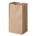 Grocery Bags | Ross & Wallace Paper Products 130303500PK/BL 4.74 in. x 2.91 in. x 8.66 in. #3 Size Extra-Heavy-Duty Grocery Paper Bags - Kraft (500/Bundle) image number 2