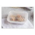 Food Containers & Lids | Pactiv Corp. NC818 Newspring VERSAtainer 4.5 x 5.5 x 2.12 12 oz Rectangular Plastic Microwavable Containers - White/Clear (150/Carton) image number 3