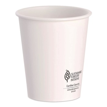 Dart DWTG12W ThermoGuard Paper Hot Cup 12 oz White 30/Pack