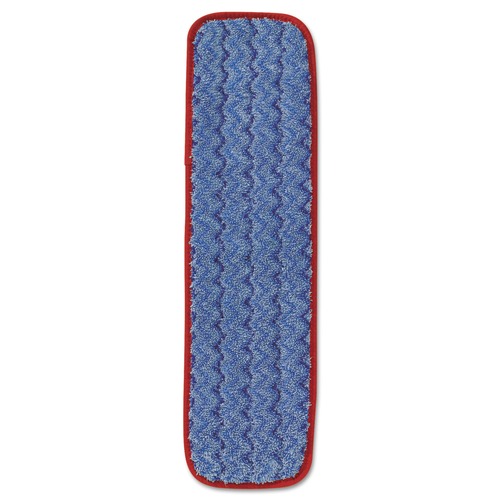Mop Heads | Rubbermaid Commercial FGQ41000RD00 18-1/2 in. x 5 1/2 in. x 1/2 in. Microfiber Wet Mopping Pad - Red image number 0