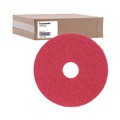 Floor Pads-Cleaning, Buffing & Polishing | Boardwalk BWK4014RED 14 in. Diameter Buffing Floor Pads - Red (5/Carton) image number 1