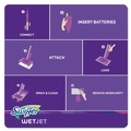 Mop Heads | Swiffer 08443 WetJet 11.3 in. x 5.4 in. System Cloth Refills - White (24-Piece/Box, 4 Boxes/Carton) image number 4