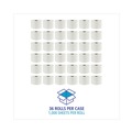 Perforated Roll & Hand Towels | Boardwalk BWK45XTRA 2-Ply OptiCore Green Xtra Septic Safe Controlled Bath Tissue - White (36/Carton) image number 3