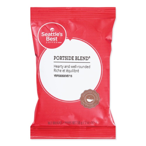 Coffee - Caffeinated | Seattle's Best 12420871 2 oz. Premeasured Coffee Packs - Portside Blend (18/Box) image number 0