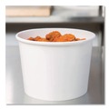 Food Containers & Lids | Chinet 71037 Squat Paper 8 oz. - 10 oz. Streetside Design Food Containers - White (1000/Carton) image number 2