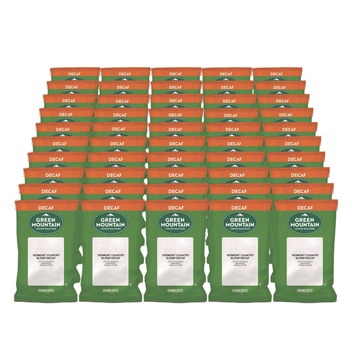 Green Mountain Coffee 5000052757 2.2 oz Coffee Fraction Packs - Vermont Country Blend Decaf (50/Carton)