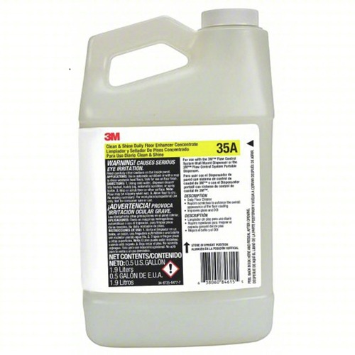 Floor Cleaners | 3M 35A Clean and Shine Daily Floor Enhancer Concentrate Fragrance Free 32 oz Bottle 4/Carton image number 0