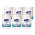 Hand Sanitizing Wipes | PURELL 9113-06 6.75 in. x 6 in. Fresh Citrus Sanitizing Hand Wipes - White, (6/Carton) image number 0