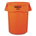 Indoor Waste Receptacles | Rubbermaid Commercial 2119307 Brute 44 gal Plastic Container - Round Orange image number 0