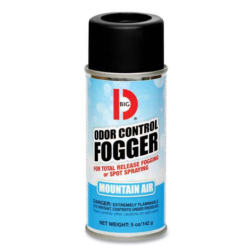 Air Fresheners & Odor Eliminators | Big D Industries 034400 5 oz Odor Control Fogger - Mountain Air Scent (12/Carton) image number 0