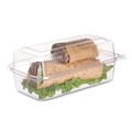 Perforated Roll & Hand Towels | Eco-Products EP-LC96 9 x 6 x 3 Renewable and Compostable Plastic Clamshell Hinged Food Containers - Clear (240/Carton) image number 7