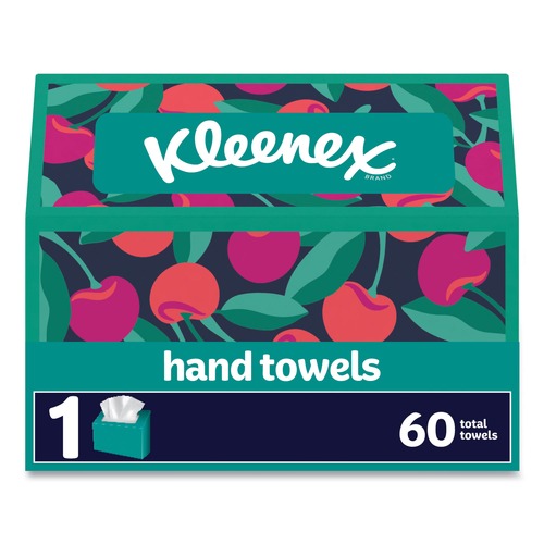 Perforated Roll & Hand Towels | Kleenex 38586 Everyday 8 in. x 9.1 in. 1-Ply Hand Towels - White (60/Box) image number 0