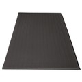 Floor Mats | Crown FL 2436BK 24 in. x 36 in. Ribbed Vinyl Anti-Fatigue Mat - Black image number 1