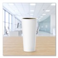 Perforated Roll & Hand Towels | SOLO 424WN-2050 24 oz Single-Sided Poly Paper Hot Cups - White (500/Carton) image number 3