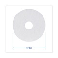 Floor Pads-Cleaning, Buffing & Polishing | Boardwalk BWK4013WHI 13 in. Diameter Polishing Floor Pads - White (5/Carton) image number 5