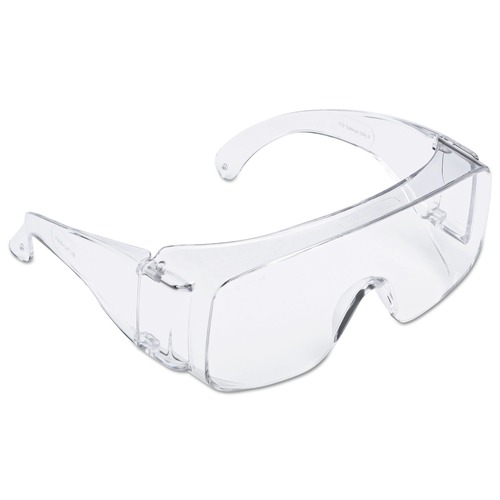 Eye Protection | 3M TGV01-20 Tour Guard V Safety Glasses - One Size Fits Most, Clear Frame/Lens (20/Box) image number 0