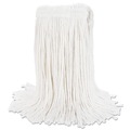 Mop Heads | Boardwalk BWK2020REA #20 Cut-End Rayon Wet Mop Head - White image number 1