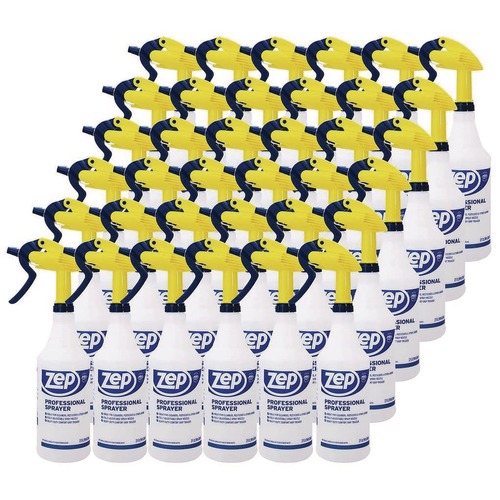 Sprayers & Pumps | Zep Commercial HDPRO36 32 oz Professional Spray Bottle - Blue/Gold/Clear (36/Carton) image number 0