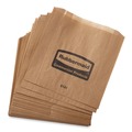 Feminine Care Dispenser Liners | Rubbermaid Commercial FG6141000000 2.75 in. x 8.5 in. Waxed Napkin Receptacle Liners - Brown (250/Carton) image number 0