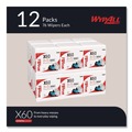Perforated Roll & Hand Towels | WypAll 34865 X60 12.5 in. x 13 in. 1/4 Fold General Clean Cloths - White (76/Box, 12 Boxes/Carton) image number 2