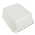 Janitorial Boxes & Bins | Rubbermaid 2951ARWHTCT Microban 14.5 in. x 12.5 in. x 5.7 in. 4.5 Gallon Dishpan - White (6/Carton) image number 2