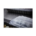 Food Containers & Lids | Pactiv Corp. YCNV12X9PPDL 11.75 in. x 8.75 in. x 0.98 in. EarthChoice Entree2Go Takeout Container Vented Lid - Plastic, Clear (200/Carton) image number 1