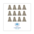 Mop Heads | Boardwalk BWK432C 32 oz. Pro Loop Web/Tailband Premium Standard Mop Head - White (12/Carton) image number 6