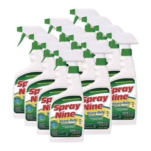 Industrial Cleaning Products | Spray Nine 26825 22 oz. Trigger Spray Bottle Citrus Scent Heavy Duty Cleaner Degreaser Disinfectant (12/Carton) image number 0