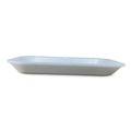Food Containers & Lids | GEN 2WH 8.5 in. x 6.03 in. x 1.11 in. #2 Meat Trays - White (500/Carton) image number 3