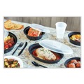 Food Containers & Lids | Pactiv Corp. OC24B Newspring VERSAtainer 9.1 x 6.7 x 1.45 24 oz Plastic Oval Microwavable Containers - Black/Clear (150/Carton) image number 3
