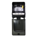 Towel Dispensers | Boardwalk BWK29GREEN 12.31 in. x 9.31 in. x 15.94 in. Xtra Mechanical Hands-Free Towel Dispenser - Black (1-Carton) image number 3