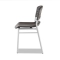 Indoor Seating | Iceberg 64517 18 in. Seat Height Supports Up to 225 lbs. CafeWorks Chair - Graphite Seat/Back, Silver Base (2/Carton) image number 1