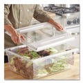 Perforated Roll & Hand Towels | Rubbermaid Commercial FG330200CLR 26 in. x 18 in. Food/Tote Box Lids - Clear image number 3