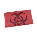 Low-Density Trash Bags | Boardwalk A6639PRK 33 in. x 39 in. 1.3 mil 33 gal. Linear Low Density Health Care Trash Can Liners - Red (150/Carton) image number 0