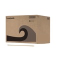 Handles & Braces | Boardwalk BWK137 Heavy-Duty Threaded End Lacquered Hardwood 1.13 in. Diameter x 60 in. Broom Handle - Natural image number 2