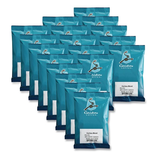 Coffee - Caffeinated | Caribou Coffee 008710 2.5 oz Ground Coffee - Caribou Blend (18/Carton) image number 0