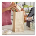 Grocery Bags | Ross & Wallace Paper Products 100308 6 in. x 3.88 in. x 12.5 in. #8 Size Grocery Paper Bags - Kraft (2000/Bundle) image number 3