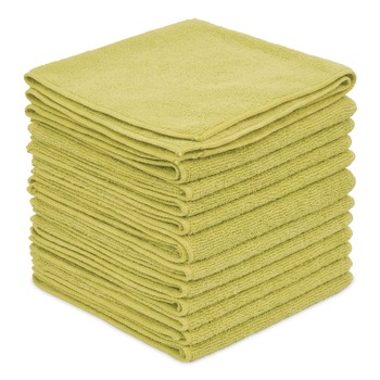 PRODUCTS | Boardwalk BWK12YELCLOTH 12 in. x 12 in. Microfiber Cleaning Cloths - Yellow (12/Pack)