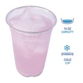 Cups | Boardwalk BWKPET14PK 14 oz. Plastic PET Cups - Clear (50/Pack) image number 4