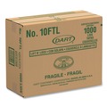 Cup Lids | Dart 10FTL 10 oz. Lift N' Lock Plastic Hot Cup Lids - White (1000/Carton) image number 4