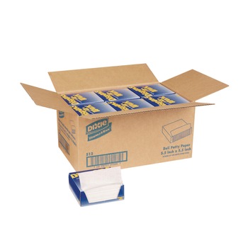 FOOD CONTAINERS PACKAGING | Dixie 512 Dispens-A-Wax 5.5 in. x 5.5 in. Waxed Deli Patty Paper (24/Carton)