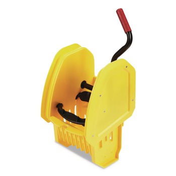 BUCKETS AND WRINGERS | Rubbermaid Commercial 2064959 WaveBrake 2.0 Down-Press Plastic Wringer - Yellow