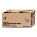 Cleaning Cloths & Wipes | Boardwalk 3282 1-Ply 12 in. x 21 in. Antimicrobial Foodservice Wipers - Red/White (150/Carton) image number 3