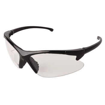 Ansell KCC20387 V60 30-06 Dual Readers Safety Glasses - Black Polycarbonate Frame, Clear Polycarbonate Lens (6/Box)