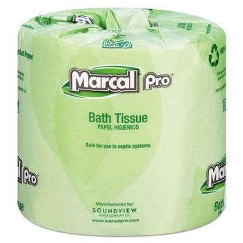 Marcal PRO 3001 100% Recycled Septic Safe 2 Ply Bathroom Tissue - White (48/Carton)