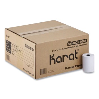 ROLL PAPER | Karat GS-TR225085 2.25 in. x 85 ft. Thermal Paper Rolls - White (50/Carton)